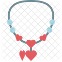 Necklace Heart Valentine Icône