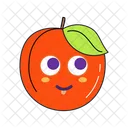 Nectarine Emoji Icon
