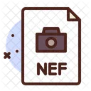 NEF Datei Fotodatei NEF Dokument Symbol