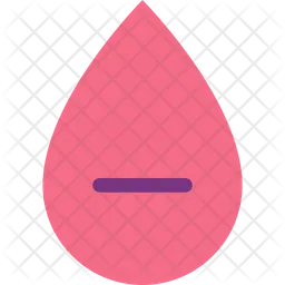 Negative blood type  Icon