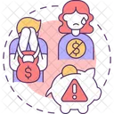 Negative Financial Abuse Icon