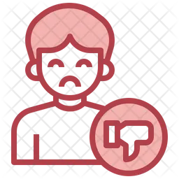 Negative Abstimmung  Symbol