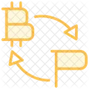 Icone De Linha Duotone Crypto Futures Icon
