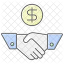 Icone De Couleur Lineaire De Negociation Icon