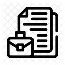 Negocios Trabajo Documentos Icon