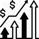 Negocios Em Crescimento Estatistica Seta Ícone