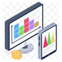 Grafico De Negocios Negocios Responsivos Design Responsivo Ícone