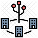 Negocios Digitales Datos Compartir Icono