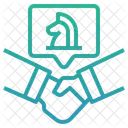 Negotiatestrategy Partnership Stakeholder Shareholder Counterparty Business Handshake Agreement Icon