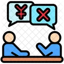협상 외교 무역 아이콘