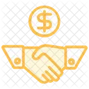 Negotiation Duotone Line Icon Icon