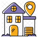 Neighborhood House Man Icon