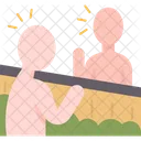 Neighbors Meeting Greeting Icon