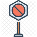 Neither Forbidden Sign Icon