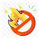 Sem Fogo Aviso De Incendio Sinal De Fogo Icon