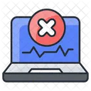 Sem Atividade Registro Laptop Ícone