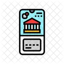 Neobanque Fintech Blockchain Icône