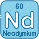 Neodimio Quimica Tabla Periodica Icono