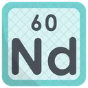 Neodymium Periodic Table Chemists Icon