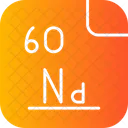 Neodymium Periodic Table Chemistry Icon