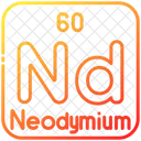 Neodymium Chemistry Periodic Table Icon