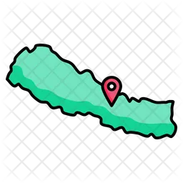 Nepal map  Icon