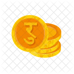 Nepalese Rupee Coin  Icon