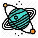 Neptune Space Planet Icon