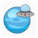 Neptune Planet Space Icon