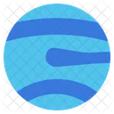 Neptune Planett Space Science Astronomy Metrology Education Icon