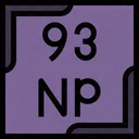 Neptunium Periodic Table Chemistry Icon