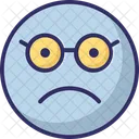 Nerd Rosto De Oculos Emoticon Ícone