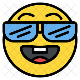 Nerd Emoji Icon Download In Colored Outline Style