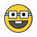 Nerd Glasses Smile Icon
