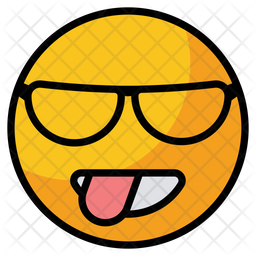 Nerd Emoji Icon Download In Colored Outline Style