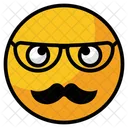 Nerd Glasses Face Icon