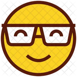 Nerd Emoji Icono