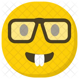 Nerd Face Emoji Icon