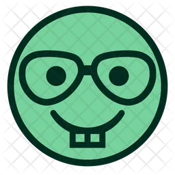 NERD FACE  SMILEY Emoji Icon
