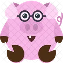 Nerd Pig  Icon