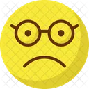 Nerdy Glasses Face Emoticon Icon