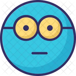 Nerdy Glasses Face Emoji Icon