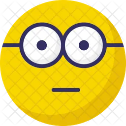 Nerdy Glasses Face Emoji Icon