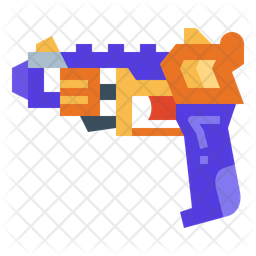 Nerf Gun Icon - Download in Flat Style