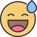 Nervioso Emoticon Sonrisa Icono