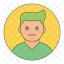 Junge Mann Avatar Symbol