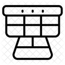 Net Court Tennis Barrier Icon