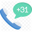 Netherlands Dial Code  Icon