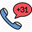Netherlands Dial Code  Icon