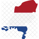 Netherlands Flag Map Icon